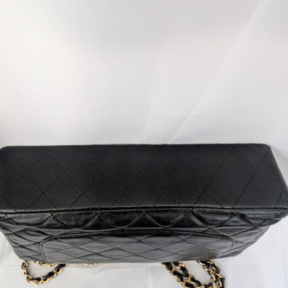 Chanel Vintage Paris Limited Edition Black Lambskin Double Flap Bag - Picture 12 of 12